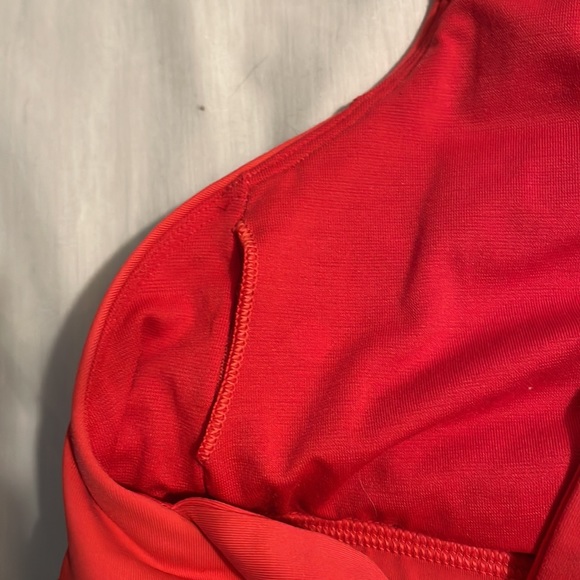 LULULEMON Work the Circuit Tank Heathered Lush Coral Built-in Bra Pink Size 6 - Picture 7 of 9